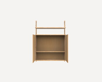 Frama Shelf Library H1148 wall shelf/cabinet, oiled oak