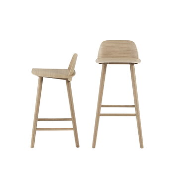 Muuto Nerd counter stool, 65 cm, oak