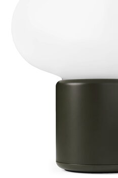 New Works Karl-Johan portable table lamp, forest green