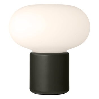 New Works Karl-Johan portable table lamp, forest green
