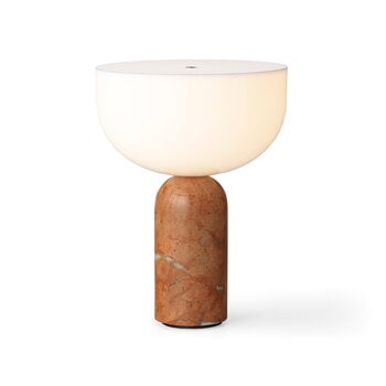 New Works Lampada da tavolo portatile Kizu, marmo Breccia Pernice