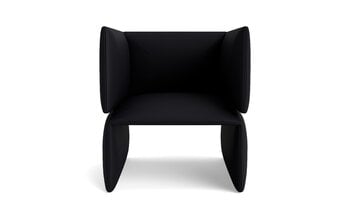 Normann Copenhagen Fold nojatuoli, musta Ultra nahka