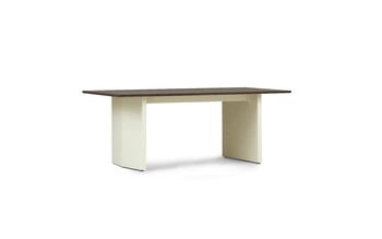 Normann Copenhagen Panel table, 90 x 200 cm, cream - dark brown, extra image