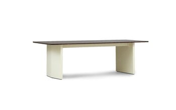 Normann Copenhagen Tavolo Panel, 90 x 250 cm, crema - marrone scuro