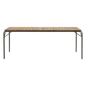 Normann Copenhagen Vig dining table, 90 x 200 cm Robinia wood - dark green