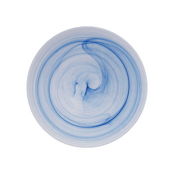Normann Copenhagen Assiette en verre Cosmic, 21 cm, bleu