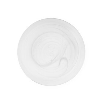 Normann Copenhagen Assiette en verre Cosmic, 21 cm, blanc