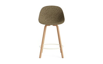 Normann Copenhagen Mat baarituoli, 65 cm, pyökki - cream steel - seaweed, tuotteen lisäkuva