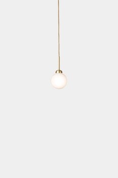 Nuura Apiales 1 pendant, brushed brass - opal white