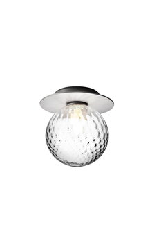 Nuura Liila 1 wall/ceiling lamp, small, silver - optic clear