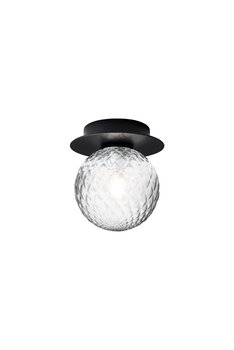 Nuura Liila 1 wall/ceiling lamp, small, black - optic clear