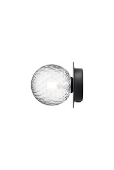 Nuura Liila 1 wall/ceiling lamp, small, black - optic clear