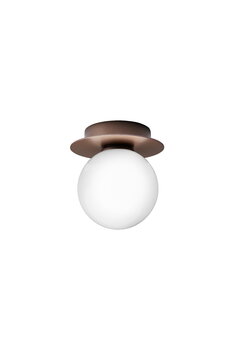 Nuura Lampada da parete/soffitto Liila 1, piccola, bronzo scuro-opale, immagine extra