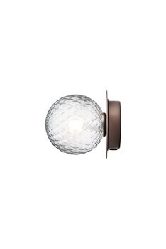 Nuura Liila 1 wall/ceiling lamp, small, dark bronze - optic clear