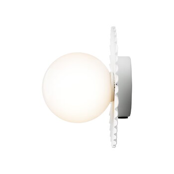 Nuura Liila Muuse vägg-/taklampa, liten, vit - opal
