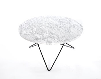 OX Denmarq O pöytä, musta - valkoinen marmori