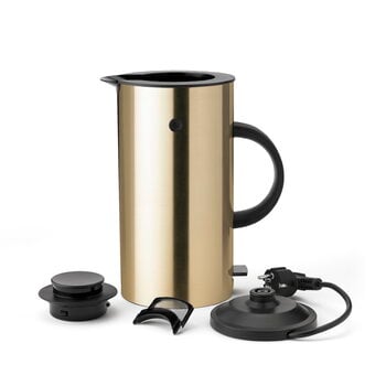 Stelton EM77 electric kettle, brushed brass