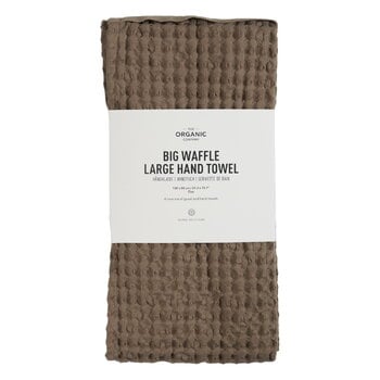 The Organic Company Big Waffle hand towel, 50 x 130 cm, clay