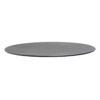 Cane-line Table basse Twist, diamètre de 70 cm, lava grey - fossil black