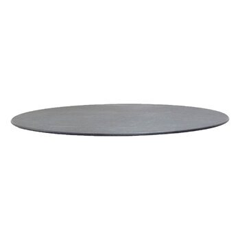 Cane-line Table basse Twist, diamètre de 90 cm, lava grey - fossil black