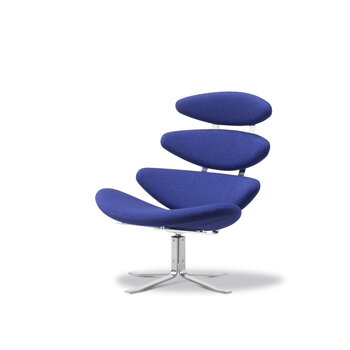 Fredericia Corona chair, brushed steel - Vidar 676, extra image