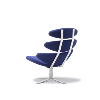 Fredericia Corona chair, brushed steel - Vidar 676, extra image