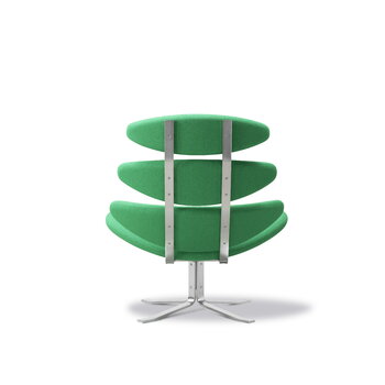 Fredericia Corona chair, brushed steel - Vidar 932, extra image