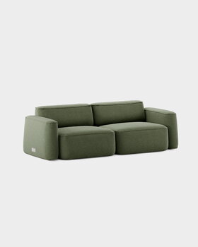 Massproductions Divano Patch 2,5 posti, Romo Linara 100 tarragon, immagine extra