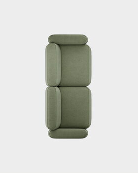 Massproductions Divano Patch 2,5 posti, Romo Linara 100 tarragon, immagine extra