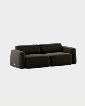 Massproductions Divano Patch 2,5 posti, Romo Linara 90 espresso, immagine extra