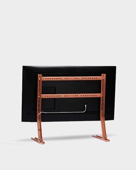Pedestal Bendy Low TV stand, dusty rose