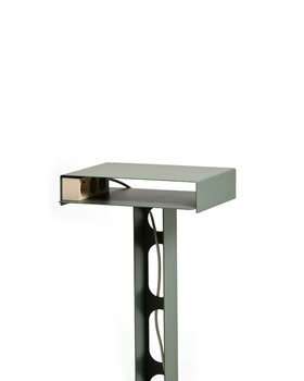 Pedestal Sidekick Tisch, Mossy Green
