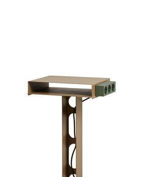 Pedestal Table Sidekick, sandstorm