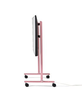 Pedestal Straight Rollin’ TV stand, bubble gum