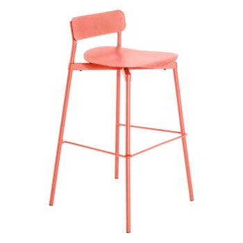 Petite Friture Fromme bar stool, 75 cm, coral