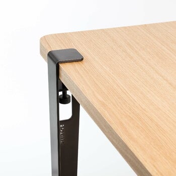 TIPTOE Tisch- und Schreibtischbein, 75 cm, 1 Stück, dunkler Stahl