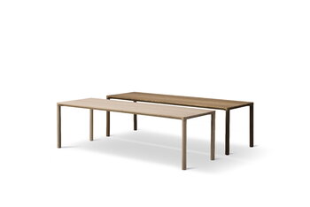 Fredericia Piloti coffee table, 120 x 39 cm, smoked oak
