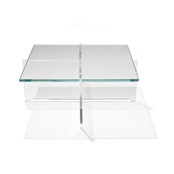 Karakter Cross Plexi coffee table, 80x80