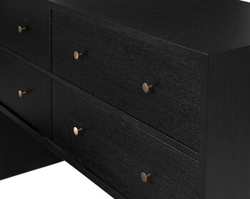 GUBI Private Sideboard, Eiche schwarz/braun gebeizt