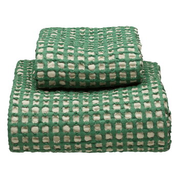 Anno Puro Ruutu towel, 50 x 70 cm, green - sand