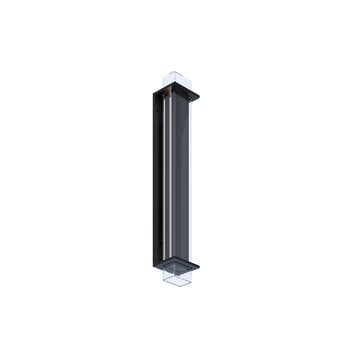 Sammode Applique murale Quadratube W3, L, 700 mm, noir