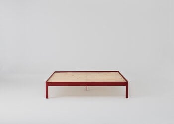 ReFramed Bed frame with slats, deep red