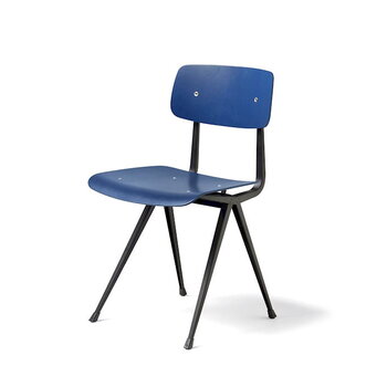 HAY Result chair, black - dark blue