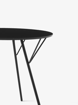 &Tradition Table de terrasse RFH RD5, 75 cm, noir - stratifié noir