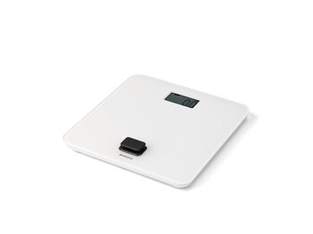 Brabantia ReNew battery free bathroom scale, white