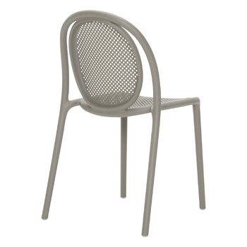 Pedrali Chaise Remind 3730R, plastique recyclé, gris