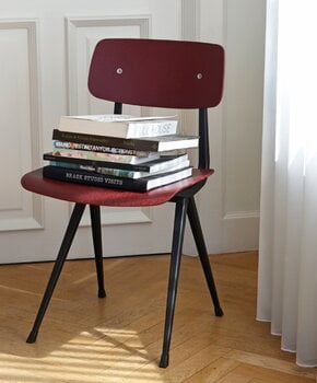 HAY Result chair, black - dark brick