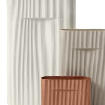 Muuto Ridge maljakko, 35 cm, beige