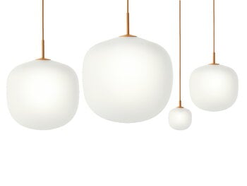 Muuto Lampada a sospensione Rime 45 cm, arancione