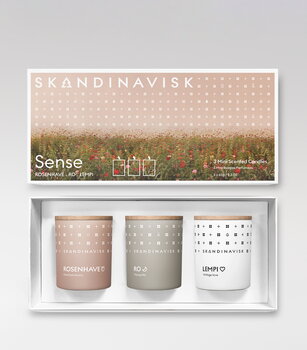 Skandinavisk Lot de 3 bougies parfumées, Sense